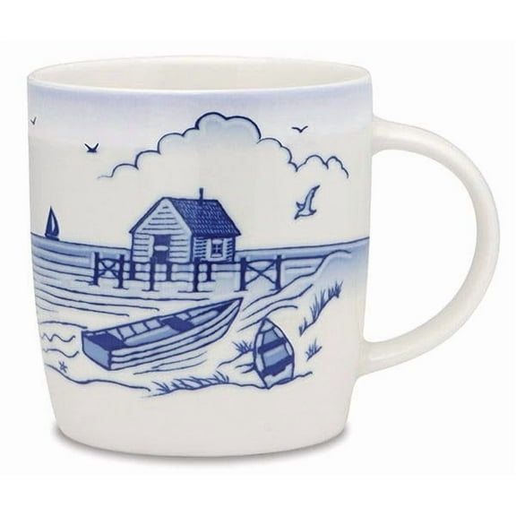 Cape Shore New Bone China Atlantic Mug 14 oz - Harbor Scene