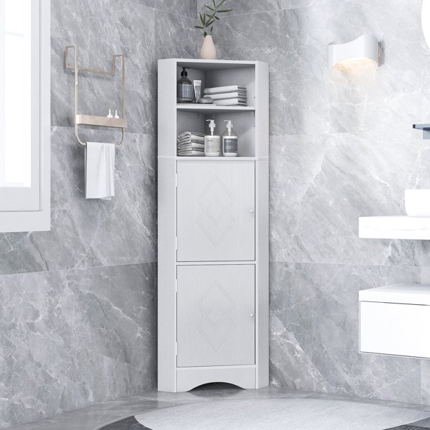 Tall Bathroom Corner Corner Bathroom Storage with
