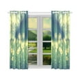 thumbnail image 2 of BSDHOME Chamomile Background Nature Window Curtain Kitchen Curtain 26x39 inches (Two Pieces), 2 of 3