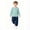 Dark Blue, variant on hoksml Boys Cotton Loungewear Set, Long Sleeve Henley Shirt and Jogger Pants, Kids 2-Piece Casual Outfit
