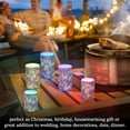 thumbnail image 4 of Yayeee Flameless Candles with Remote Flickering Battery Operated Multi Color Changing, Blue Vibrant Leaves Pattern, 4 of 7