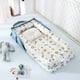 thumbnail image 1 of QWZ-cama nido de bebé portátil para niños y niñas, esterilla de viaje, almohada de algodón, cojín, cunas para recién nacidos, 85x45cm, nuevo Fivean unisex, 1 of 2