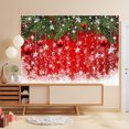 thumbnail image 4 of Fwttom Christmas Tapestry Wall Hanging - Aesthetic Snowy Scene Xmas Decorations Wall Tapestry for Bedroom, Living Room, Dorm, Cute Bedroom Decor, 37" x 29", S, 4 of 6