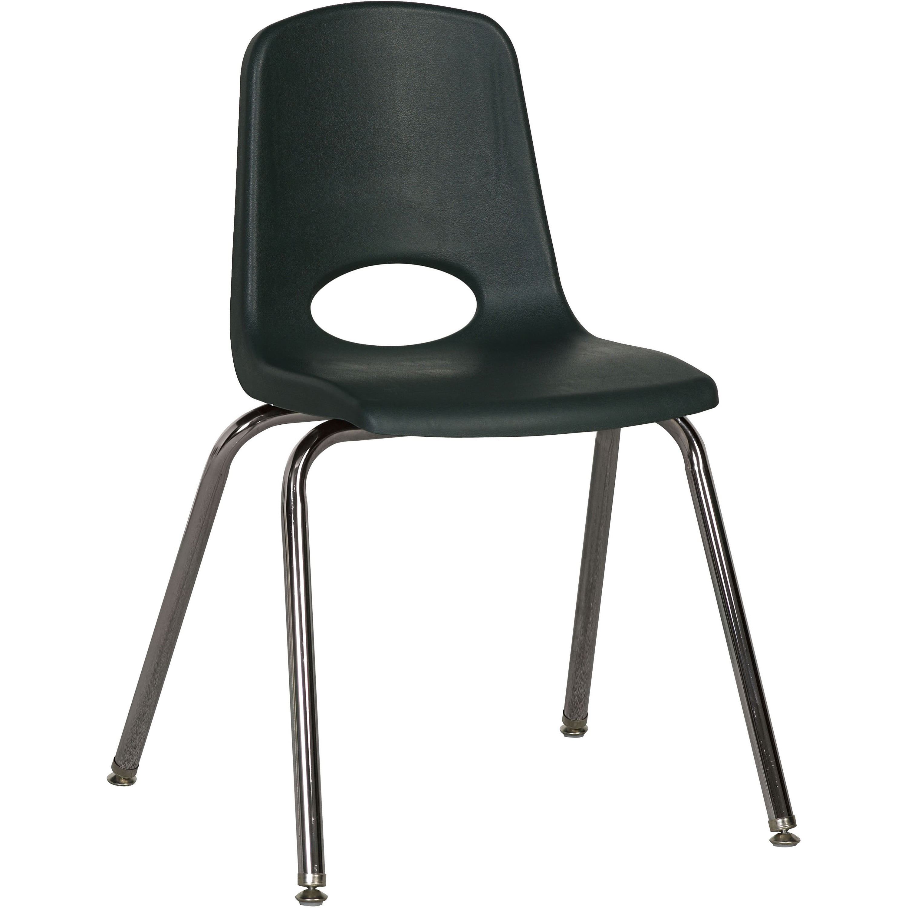 Blue Chrome Legs with Nylon Swivel Glides ECR4Kids 10 School Stack Chair 6-Pack 