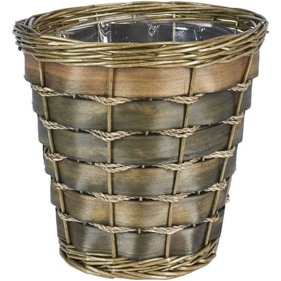 Household Essentials Small Haven Willow and Poplar Waste Basket