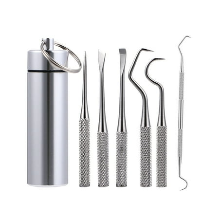 

1 Set Portable Toothpick Set Useful Toothpick Stainless Steel Toothpick Holder