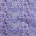 thumbnail image 1 of oneOone Cotton Cambric Medium Purple Fabric Asian Mosaic Floral Fabric For Sewing Printed Craft Fabric By The Yard 56 Inch Wide, 1 of 4