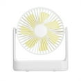 thumbnail image 2 of sweethay Ventilador recargable de Ventiladores de verano de gran angular de 270 ° Fuerte y potente 7 hojas Refrigeración por aire Hogar Electrodomésticos Blanco, 2 of 6
