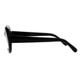 thumbnail image 3 of Womens Oval Round Plastic Retro Vintage 20s Mod Eye Glasses Black, 3 of 4