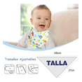 thumbnail image 3 of 20 Piezas Baberos Para Niñas, Baberos De Bandana Para Niños, Bandanas Xtellar blanco, 3 of 4