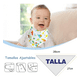 thumbnail image 3 of 20 Piezas Baberos Para Niñas, Baberos De Bandana Para Niños, Bandanas Xtellar blanco, 3 of 4