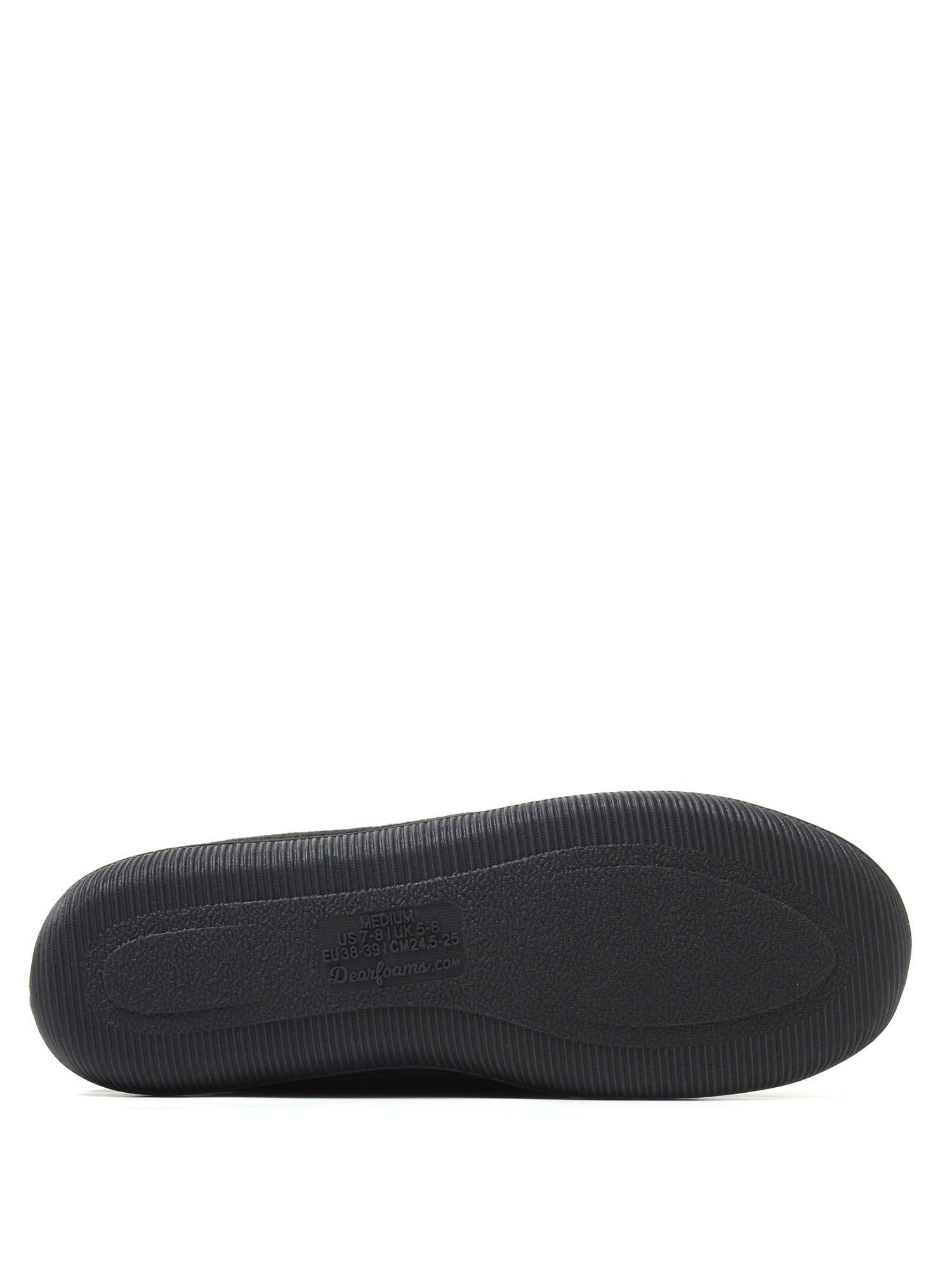 Dearfoams Cozy Comfort Women's Waffle And Terry Moccasin Slippers