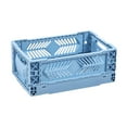thumbnail image 3 of yuksok Collapsible Storage Crate Mini Office Drawer Organizer for Classroom Bedroom Blue, 3 of 9