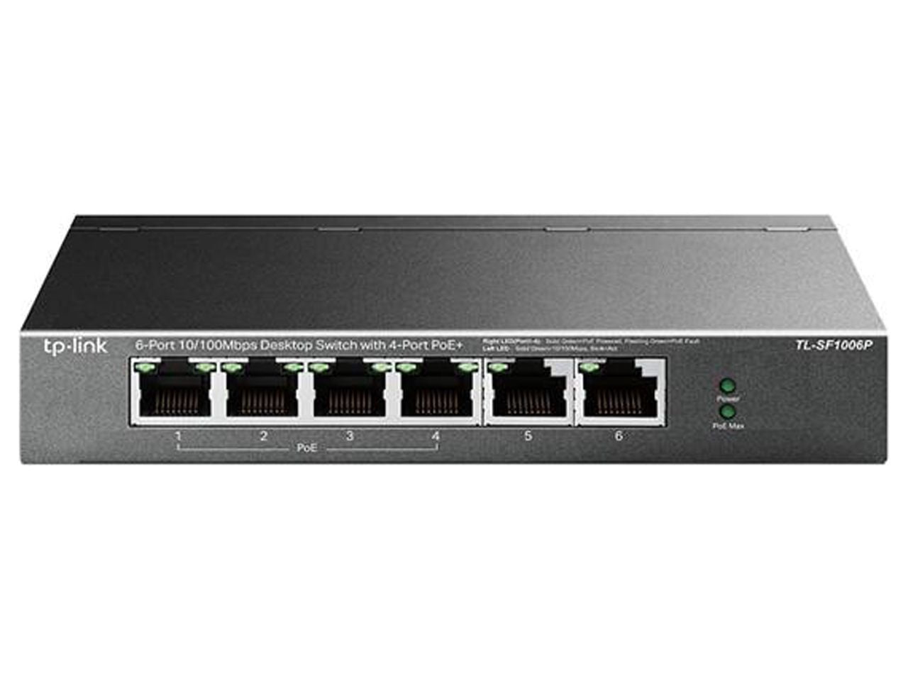 TP-Link TL-SF1006P 6-Port Fast Ethernet 10/100Mbps PoE Switch