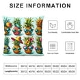 thumbnail image 5 of COMIO Throw Pillow Cover Pineapple Wear Glasses Rectangular Sofa Pillow Case Cushion Cover for Home Couch Bed Decor, 5 of 5
