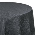 thumbnail image 2 of Fundas Para Silla – Mantel Redondo De Tafetán Arrugado De 108 Pulgadas – Mantel De Comedor Negro Triturado Brillante Para Bodas, Fiestas, Cumpleaños, Despedidas De Soltera, 2 of 5