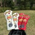 thumbnail image 2 of 1pc Creative Boom Design Golf Club Headcover, Driver/Fairway Wood/Hybrid Head Cover # 1 # 3# UT Red 4pcs, 2 of 5