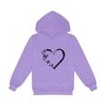 thumbnail image 5 of Zshosam Girls Hoodies Teen Hoodies for Teen Girls Trendy Fashion Long Sleeve Hooded Sweatshirt Kid Clothes Size 6T 7T,(Purple 6-7 Years), 5 of 6