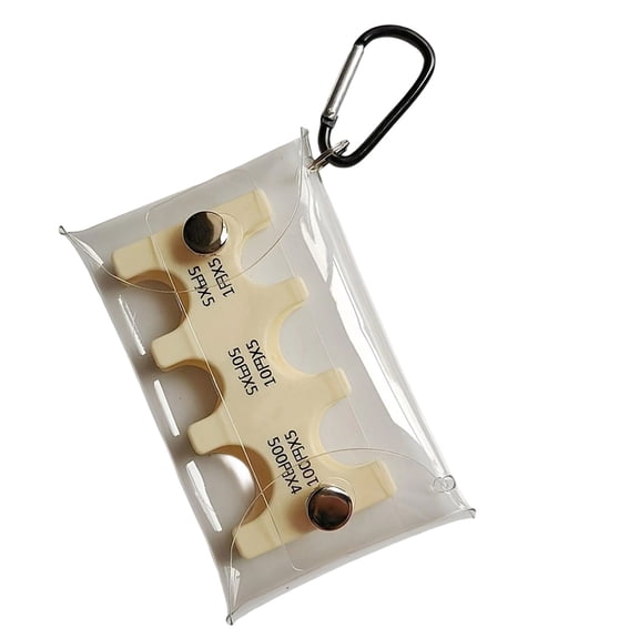Portable Japanese Yen Coin Holder Organizers Transparent Keychain Coin Holder Organizers Coin Purse Wallet Card Sleeves