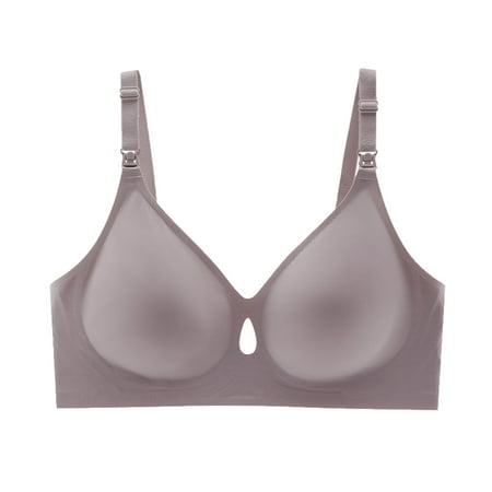Nursing Bras for Breastfeeding  Full Support Maternity Bra Pregnancy Padded Wireless Breathable Bralette for Women Everyday
