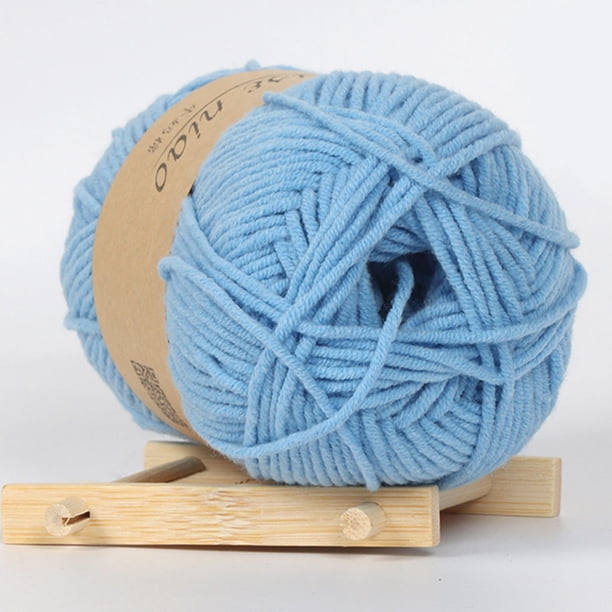 Fiudx Bufanda de Lana para Bebé Tejida a Mano, Suave y Transpirable, Diseño de Crochet de 3,5 Mm, Tejido Cómodo para Bufandas, Gorros y Suéteres, Uso Versátil, Juego de Lana de 50 G.