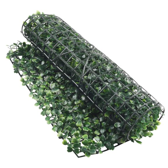 Artificial Grass Mat Greenery Panels 40x60cm Hedge Fence Privacy Screen Outdoor Indoor Decoration Recyclable HDPE Water Resistant Fangkenuo
