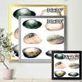 thumbnail image 4 of Designart 'Six Abstract Sea Stones On White' Nautical & Coastal Framed Art Print, 4 of 4
