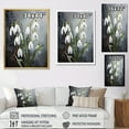 thumbnail image 4 of Designart "Tranquil Forest Snowdrop Photo" Snowdrops Floater Framed Canvas Prints, 4 of 5
