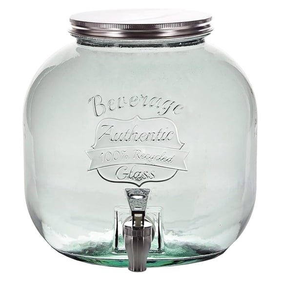 Couronne Company Authentic Glass Beverage Dispenser w/ Spigot, 202.9 oz, Clear, 1 Piece