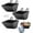 Black, variant on Hanging feeder trough, fence, livestock feed container,