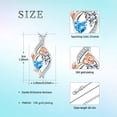 thumbnail image 7 of Taioiat Double Birthstone Necklaces for Women 18K Gold Plated Birthstone Rose Flower Jewelry Anniversary Valentines Day Mother's Day Birthday Gifts for Her Wife Girlfriend Mom, 7 of 7