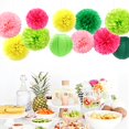 thumbnail image 3 of Kit de decoración para fiestas Hugfond, 15 unidades, pompones de papel, 3 of 7