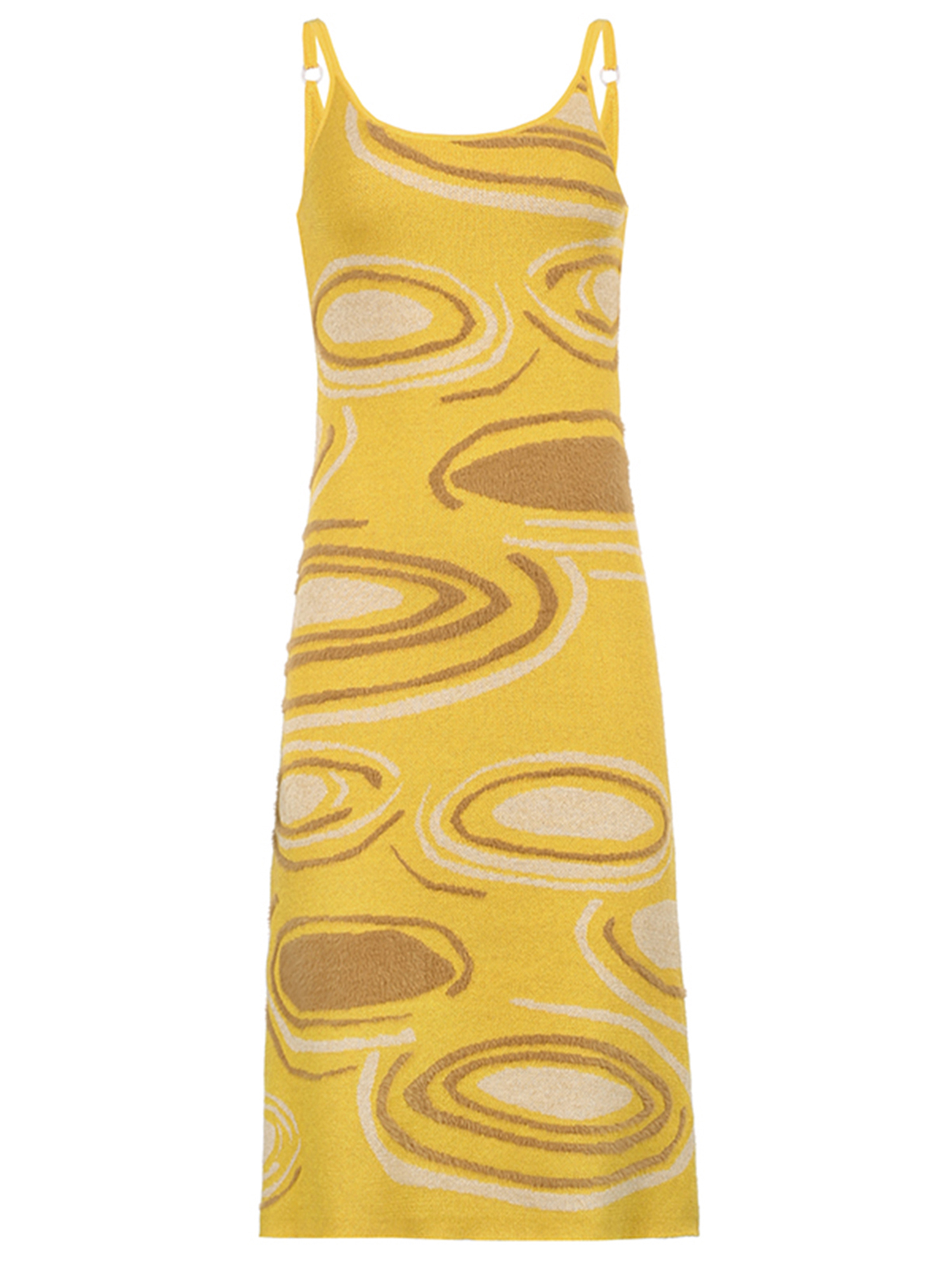 WomenTie-dye Slip Dress Knitted Halter 