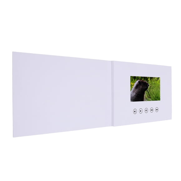 Brochure Vidéo, Carte de Vœux Vidéo 128M Mémoire 500mAh 720P HD pour Anniversaire