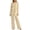 Beige, variant on Women's Plus Size 3 Piece Set, Lace Chiffon Floral Long Sleeve Trousers Wedding Guest Attire