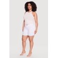 thumbnail image 2 of Women's Plus Size Solid Hyperstretch Pull On Shorts, 2 of 4