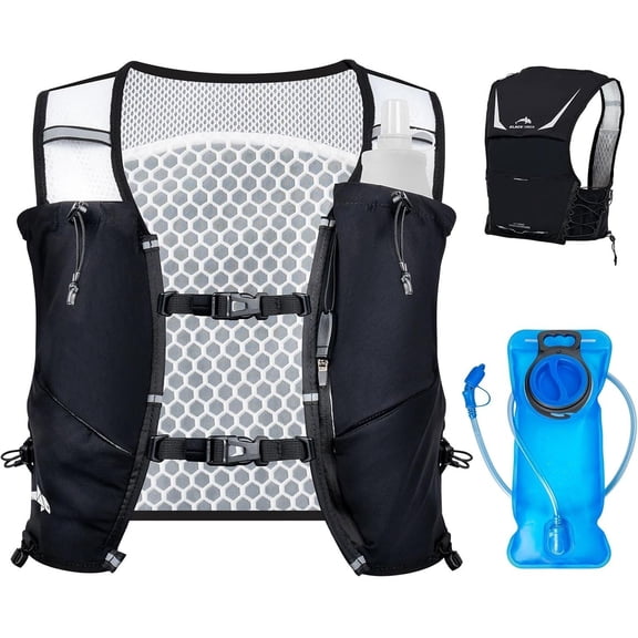 Running Vest for Women Men, Lightweight Hydration Vest with 2L Water Bladder, Hydration Backpack for Marathon, Trail, Cycling, Hiking, Jogging