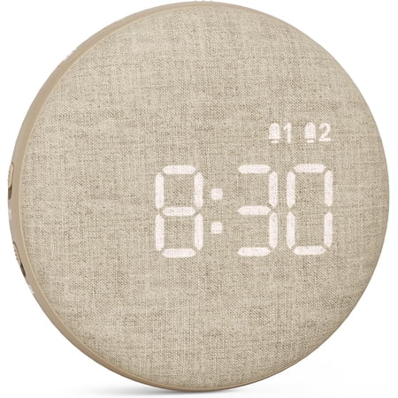 Travel Vibrating Alarm Clock for Heavy Sleepers Adults, Silent, Dual Alarm Clock, Compact Under Pillow Bed Shaker, Rechargeable Battery Operated, Small, Portable