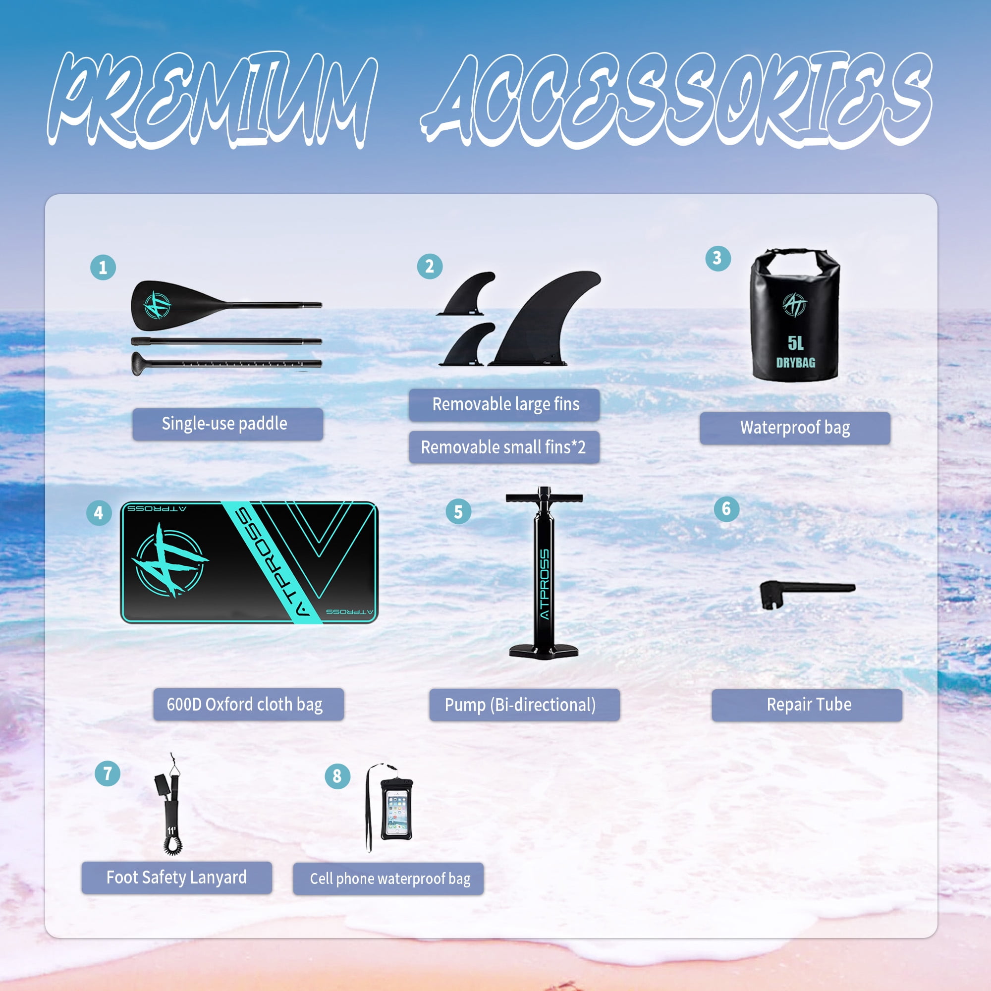 Ultifit Inflatable Paddle Board Extra Wide 450 Lbs Capacity Anti-Slip Design with SUP Accessories 11'6" x 35" Pink