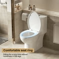 thumbnail image 4 of One-Piece Toilet,Powerful & Quiet Dual Flush Modern Toilet with Comfort Chair Seat,1.1/1.6 GPF,White 02, 4 of 8