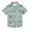 Sloths with Cup, variant on Small Short Sleeve Button Down Shirts Cartoon Monkeys Face Casual Shirt 3-10 Years