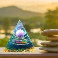 thumbnail image 1 of Pirámide De Cristal Pirámide De Cristal Decoración Pirámide de orgonita de 5 cm Heal Reiki Orgone Generador de energía Piedra de cristal (A), 1 of 4