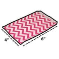 thumbnail image 2 of 100 Qty 4" x 6" Decorative Flat Paper Gift Bags - Pink Chevron Pattern on White Kraft Bags - for Sales/Treats/Parties Cookies/Gifts - N'icePackaging, 2 of 8