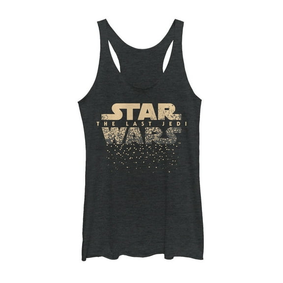Women's Star Wars The Last Jedi Lights Racerback Tank Top Black Heather Medium