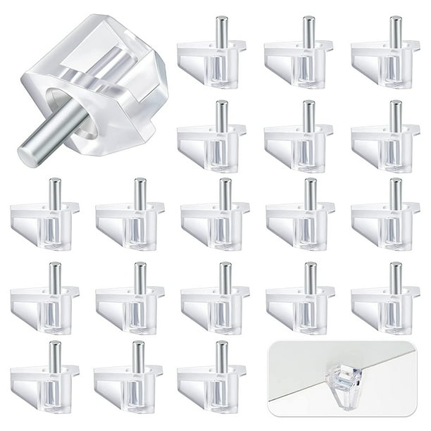 Clavija De Soporte De Estante Transparente De 3Mm, Soporte De Plástico Para Estantes De Muebles, Kit De Clavijas De Soporte Para Armarios 100 Uds. Cateissary HA038574-00