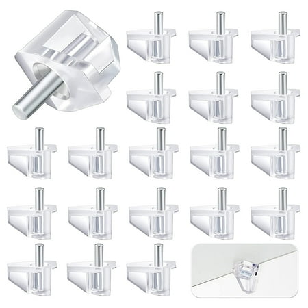 

100Pcs Support Nails 3mm Transparent Plastic Furniture Cabinets Fixed Pegs Wear-Resistant Replacement Nail Kitchen Household