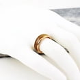 thumbnail image 4 of Tungsten Rings for Men Wedding Bands for Him Womens Wedding Bands for Her 8mm Rose Gold Whiskey Barrel Wood-Guitar, 4 of 7