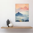 thumbnail image 2 of The Blue Misty Hills Of Home Sunset Landscape Watercolour Mist Large Wall Art Poster Print Thick Paper 18X24 Inch, 2 of 5
