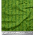 thumbnail image 1 of Soimoi Green Cotton Cambric Fabric Coconut Leaves Print Fabric by the Yard 42 Inch Wide, 1 of 3