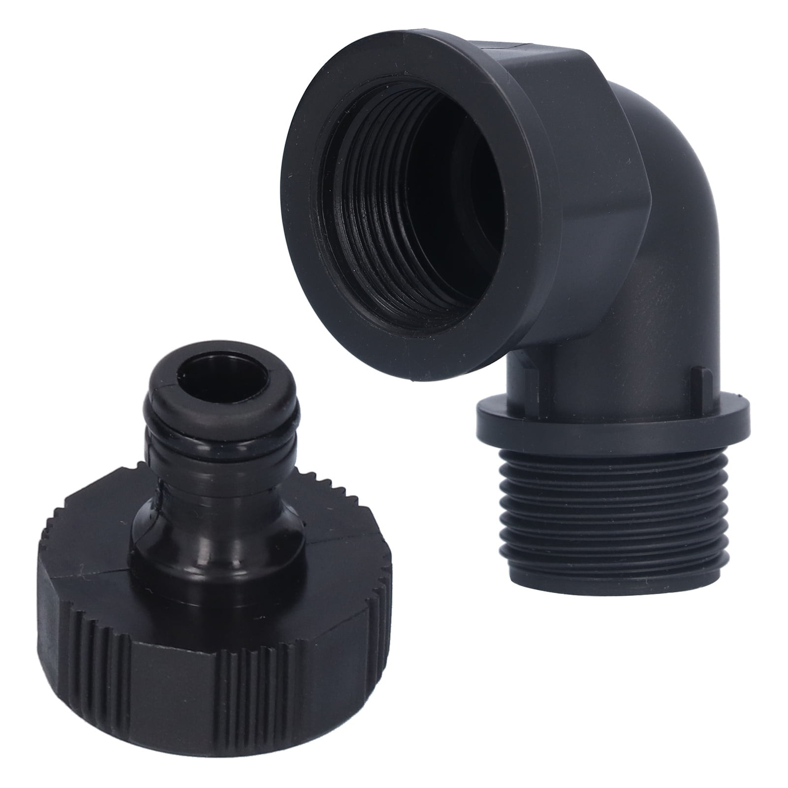 Hose Adapter, Lightweight Adaptable Elbow Connector 2Set Stable With